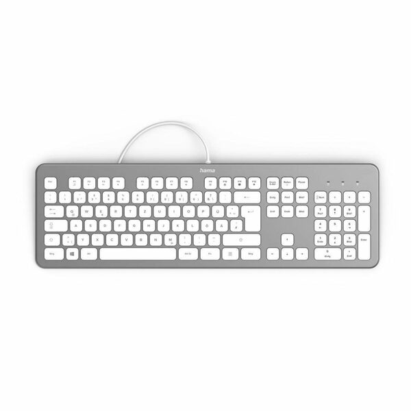 Bild 1 von Hama Tastatur "KC-700", kabelgebunden, PC, Notebook, Laptop Keyboard PC-Tastatur (Abgesetzte Tasten/Leise Tasten)