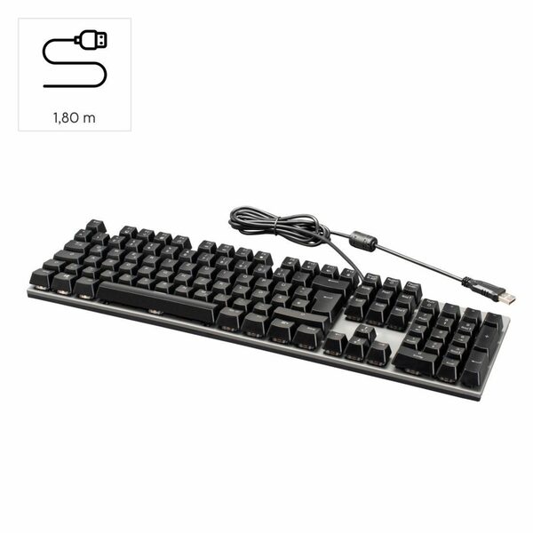 Bild 3 von Hama Mechanische Office Tastatur "MKC-650", Schwarz, Anthrazit Tastatur
