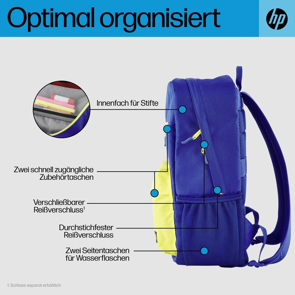 Bild 2 von HP Notebook-Rucksack Campus Blue