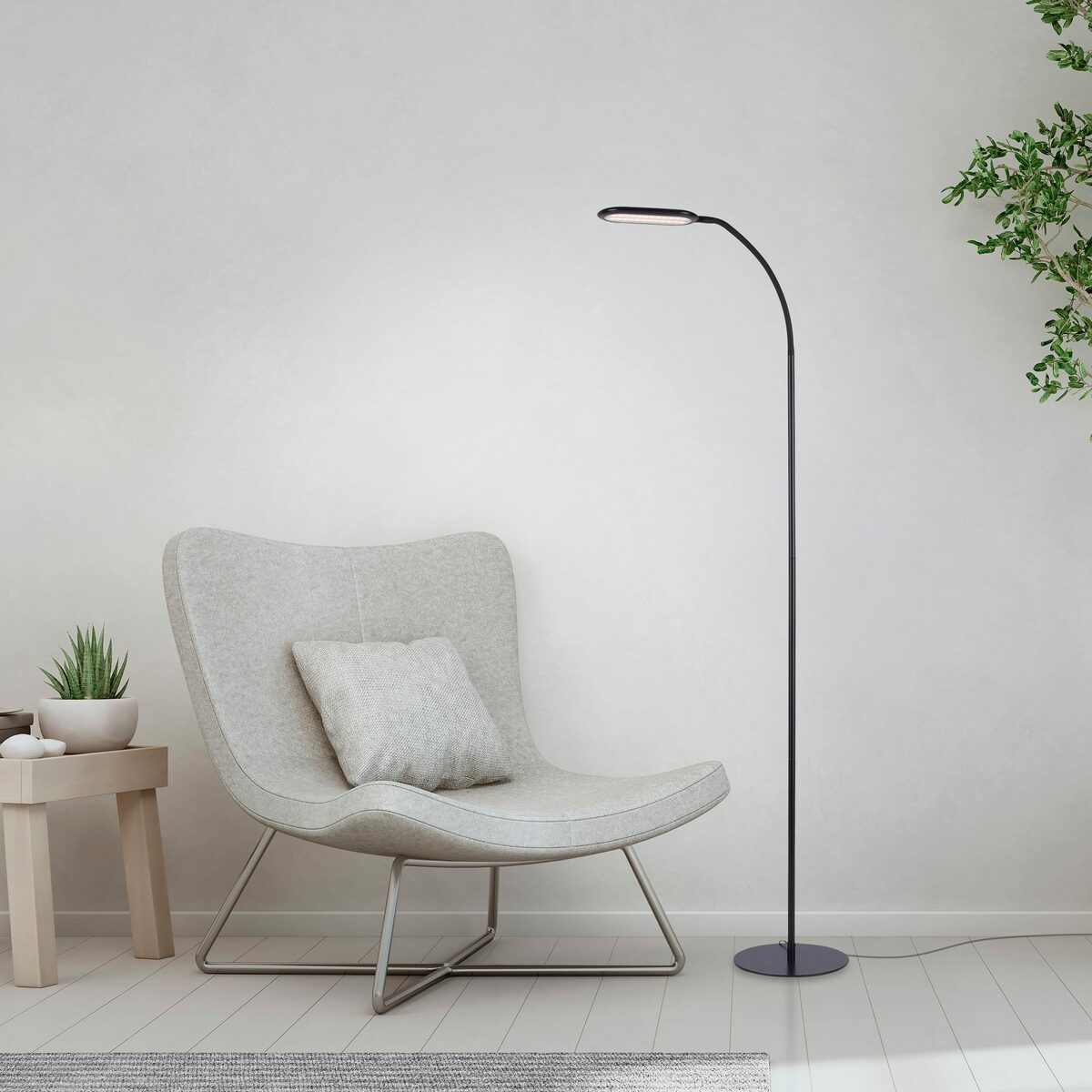 Bild 2 von my home LED Stehlampe Abigal, Dimmfunktion, LED fest integriert, Warmweiß, Farbtemperatursteuerung CCT 3000-6000 K, dimmbar über Touchdimmer