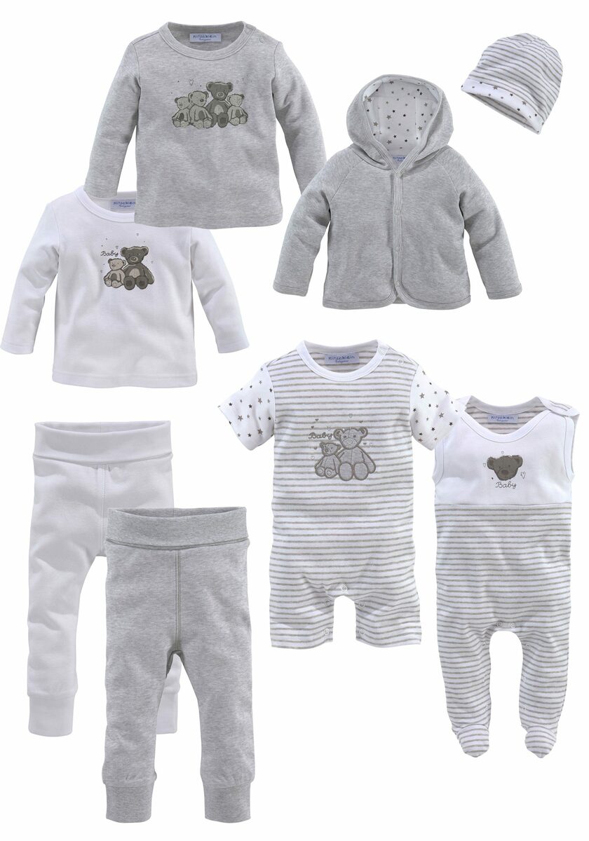 Bild 1 von Klitzeklein Neugeborenen-Geschenkset Baby-Set (Set, 8-tlg) aus Bio-Baumwolle
