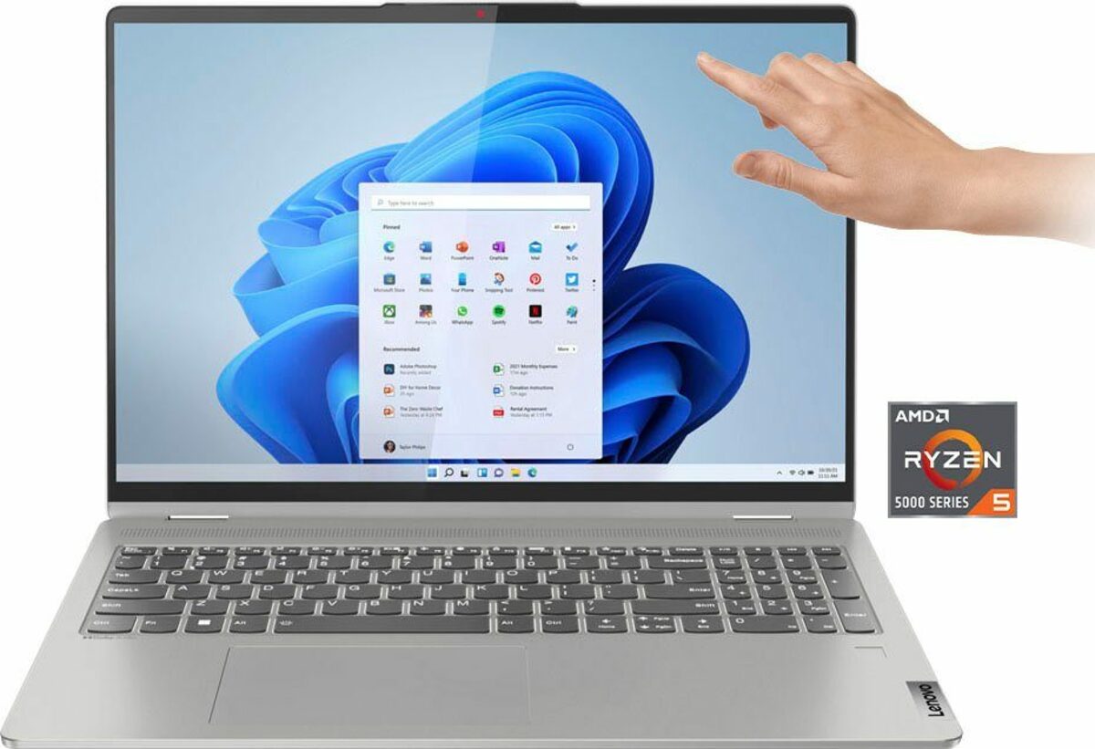 Bild 1 von Lenovo Flex 5 16ALC7 Notebook (40,6 cm/16 Zoll, AMD Ryzen 5 5500U, Radeon Graphics, 256 GB SSD)