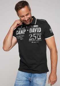 CAMP DAVID Poloshirt mit Logo Print, Stickereien und Patches