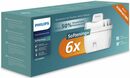 Bild 1 von Philips Kalk- und Wasserfilter Micro X-Clean Softening, Zubehör für BRITA** MAXTRA**, MAXTRA+**, PerfectFit** und vielen anderen ovalen Filterkannen sowie ovale Philips Filterkannen., 6er Pack