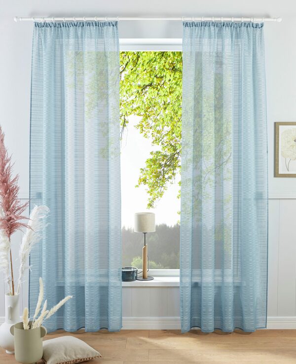 Bild 2 von Gardine LINUS, Bruno Banani, Kräuselband (1 St), halbtransparent, halbtransparent, gewebt, verschiedene Größen