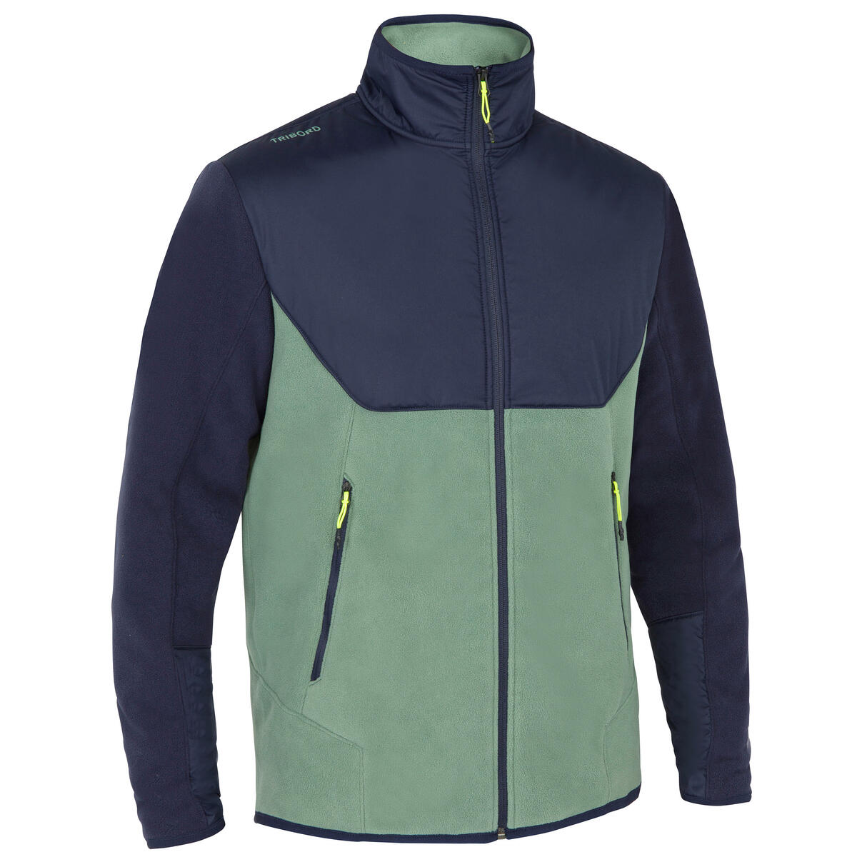 Bild 1 von Fleecejacke Segeln Herren 500 khaki/blau