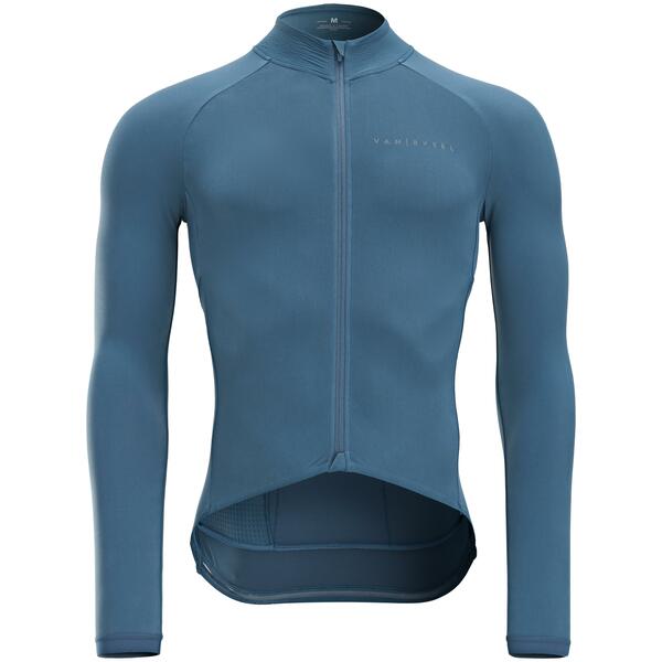 Bild 1 von Herren Fahrradtrikot langarm Zwischensaison Rennrad - Racer blau/grau