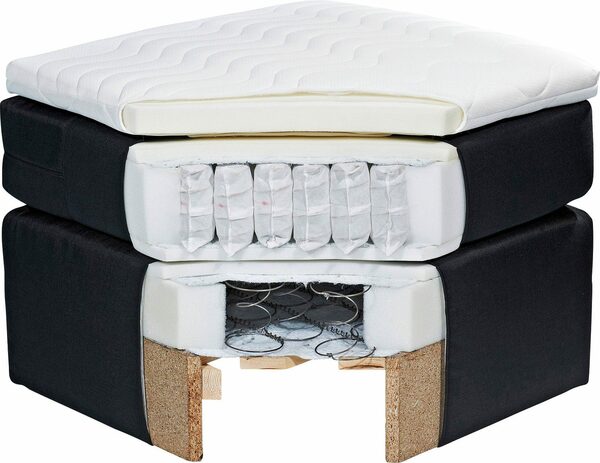 Bild 2 von ED EXCITING DESIGN Boxspringbett Hawaii, inkl. einem Bettkasten und Topper