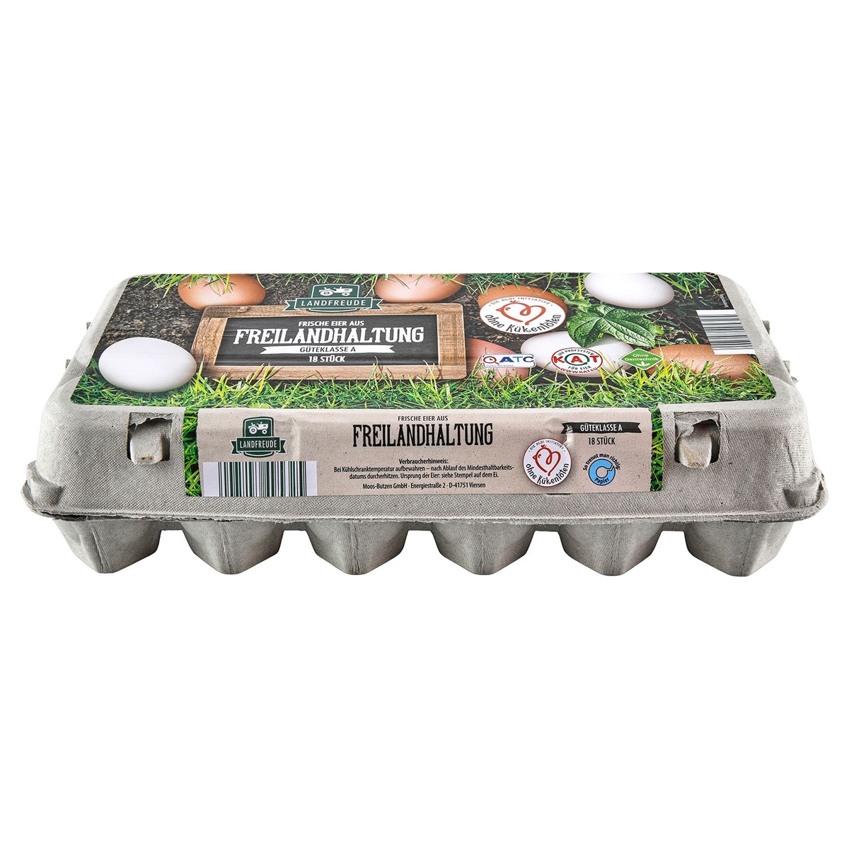 Bild 1 von LANDFREUDE Eier aus Freilandhaltung, 18 Stück