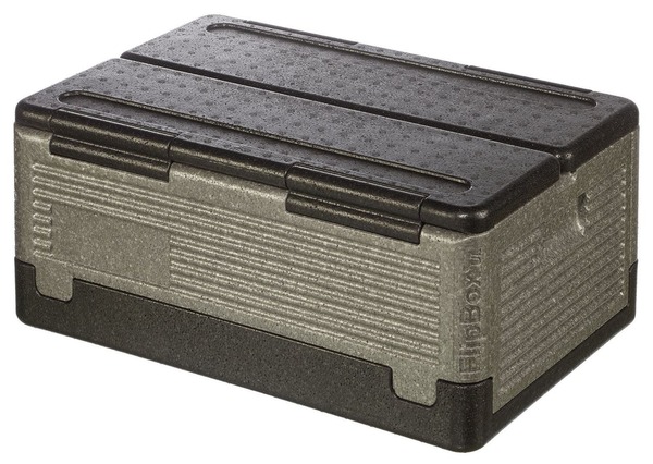 Bild 1 von METRO Professional Thermobox GN1/1, EPP, 39 L, Toplader, faltbar, grau/ schwarz