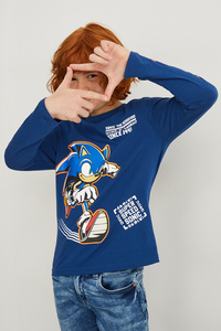 C&A Sonic-Langarmshirt, Blau, Größe: 176
