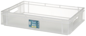 Metro Professional Eurobehälter, Polypropylen, 60 x 40 x 12 cm, Nettokapazität: 20 L, stapelbar, transparent