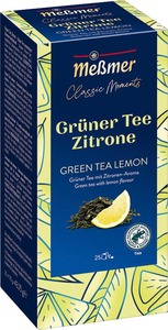 Meßmer Classic Moments Grüner Tee Zitrone 25 Teebeutel (44 g)