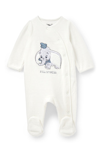 C&A Dumbo-Baby-Schlafanzug, Weiß, Größe: 56