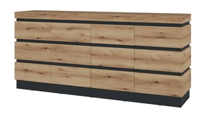 Sideboard Coast Evoke Eiche - grau 201 cm - CORTE