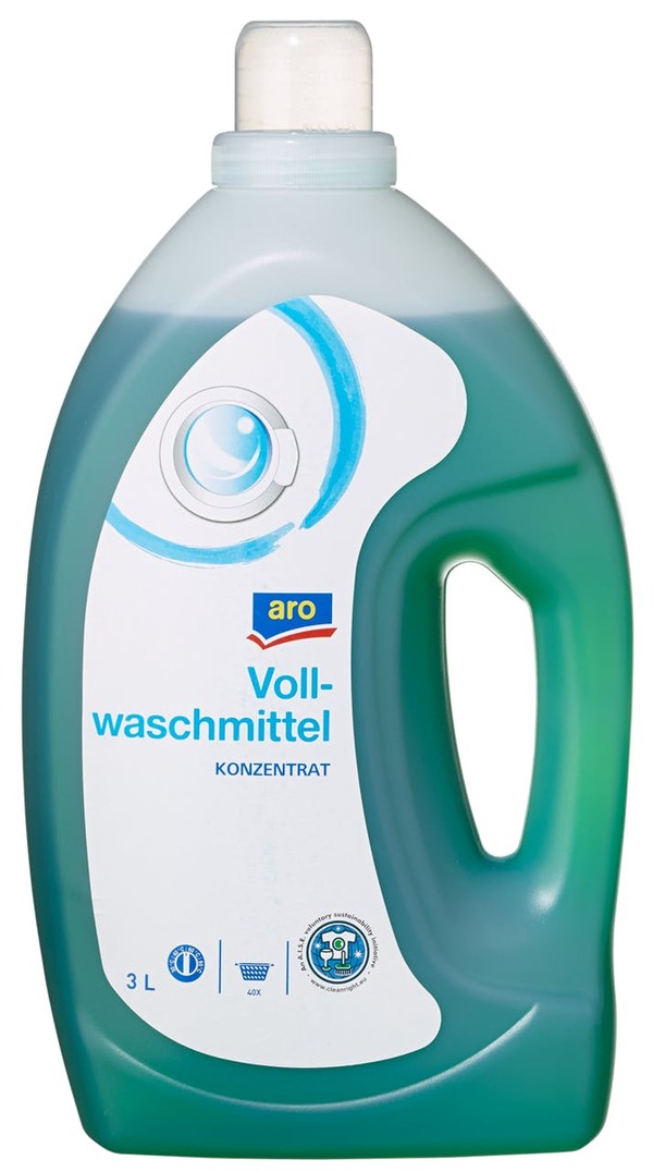 Bild 1 von aro Universal Vollwaschmittel Heavy Duty, flüssig, 3 L, 40 WL