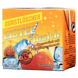 Durstlöscher Eistee Pfirsich 12 x 0,5 l (6 l)