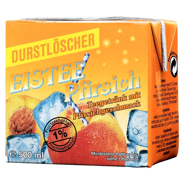 Bild 1 von Durstlöscher Eistee Pfirsich 12 x 0,5 l (6 l)