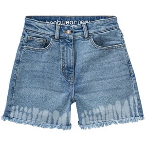 Mädchen Jeans-Shorts mit Batik