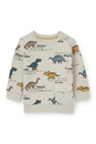 Bild 1 von C&A Dino-Baby-Sweatshirt, Beige, Größe: 68
