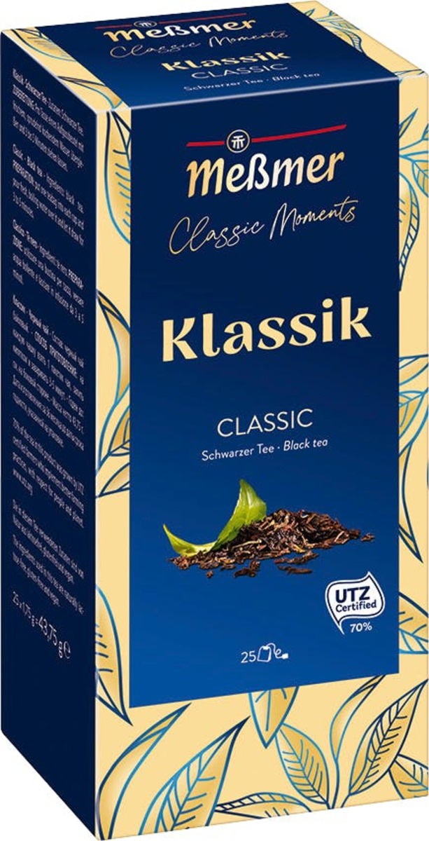 Bild 1 von Meßmer Classic Moments Schwarztee Klassik 25 Teebeutel (44 g)