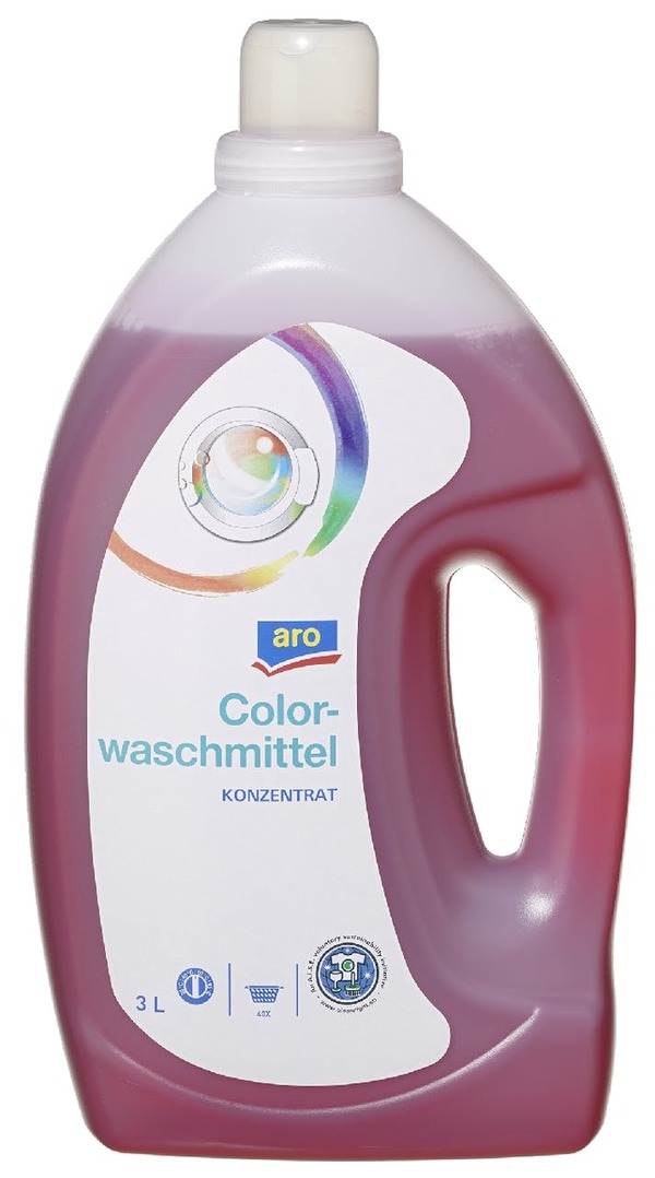 Bild 1 von aro Color Vollwaschmittel Heavy Duty, flüssig, 3 L, 40 WL