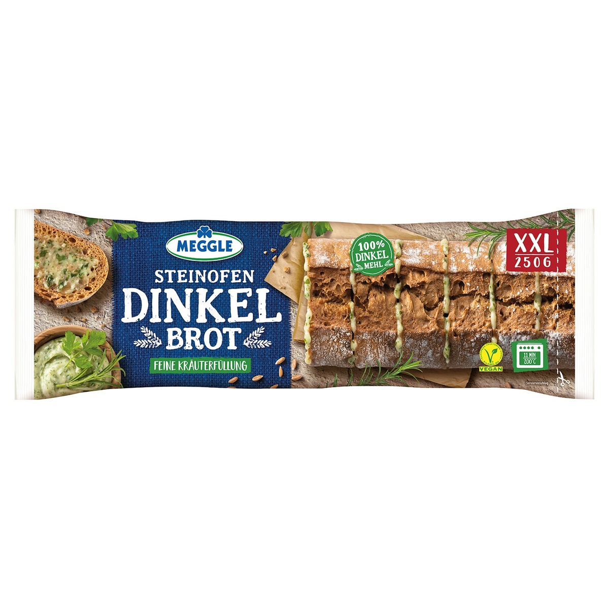 Bild 2 von MEGGLE Mediterranes Brot oder Steinofen-Dinkelbrot 250 g