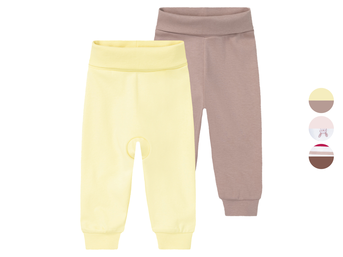 Bild 1 von lupilu® Baby Jogginghosen, 2 Stück, hoher Bio-Baumwollanteil