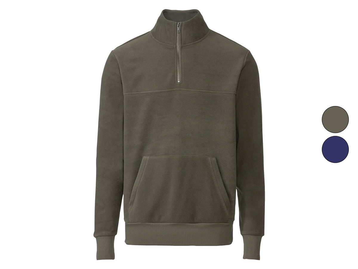 Bild 1 von LIVERGY® Herren Fleecepullover mit Stehkragen und Reißverschluss