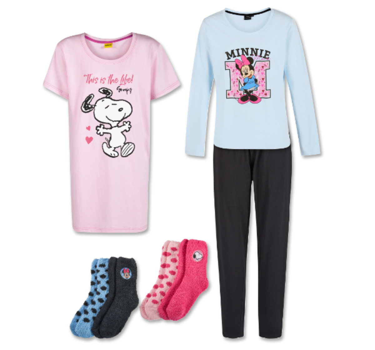 Bild 1 von MINNIE MOUSE oder PEANUTS Nachtwäsche und mehr*