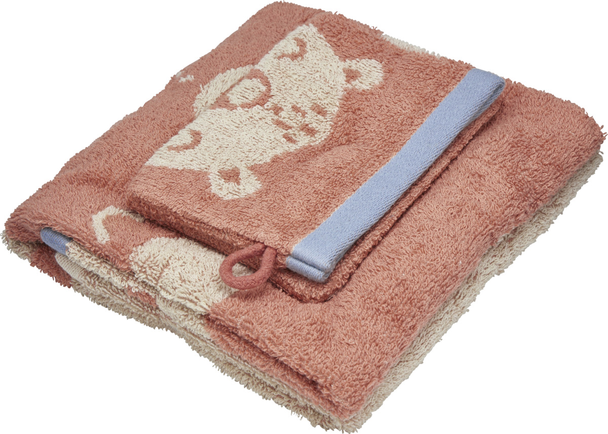 Bild 2 von IDEENWELT Kinderhandtuch und Waschlappen Bär