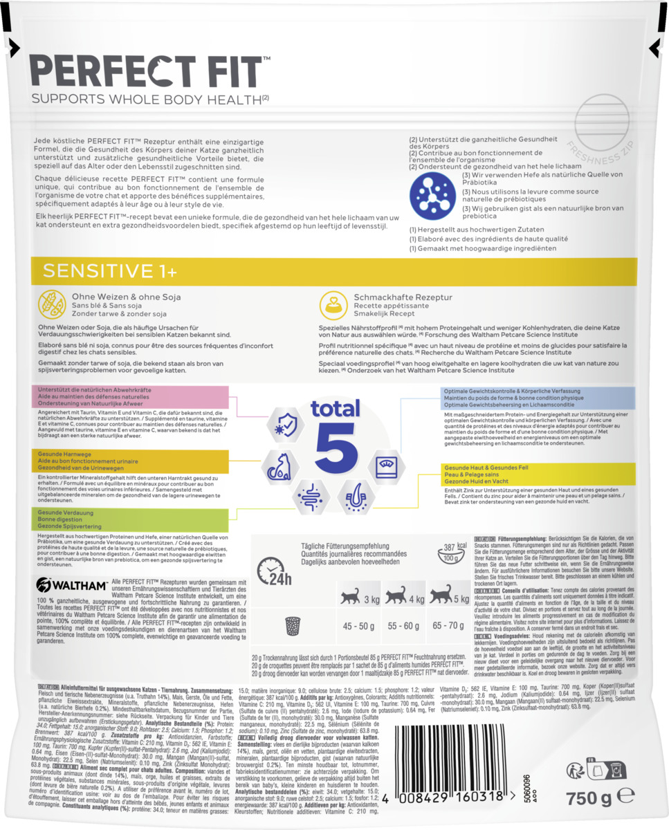 Bild 2 von Perfect Fit Katze Trockenfutter Sensitive 1+ mit Truthahn