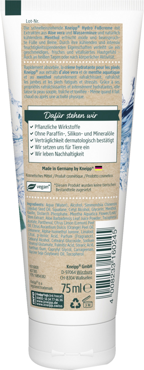 Bild 2 von Kneipp Hydro-Fusscreme