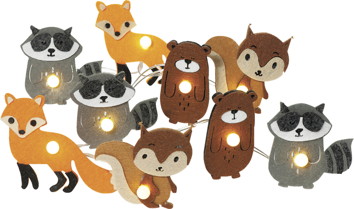 Bild 1 von IDEENWELT LED-Lichterkette Waldtiere