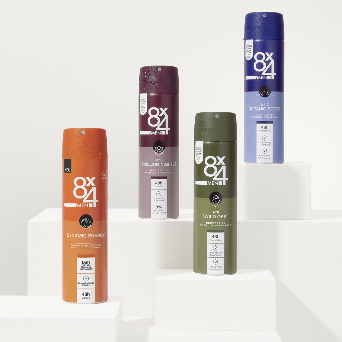 Bild 3 von 8x4 MEN Deodorant Spray Dynamic Energy