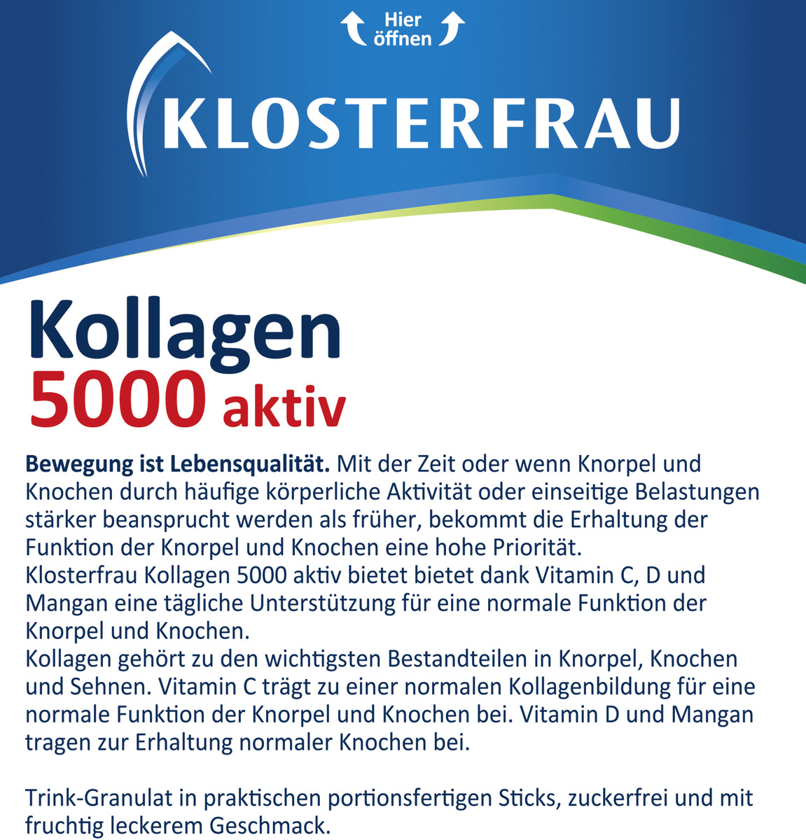 Bild 4 von Klosterfrau Kollagen 5000 aktiv Sticks