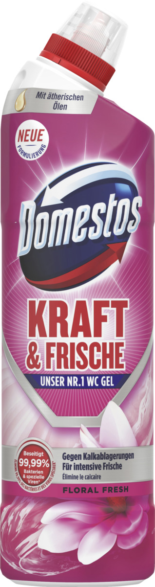Bild 1 von Domestos Kraft & Frische WC Gel Floral Fresh