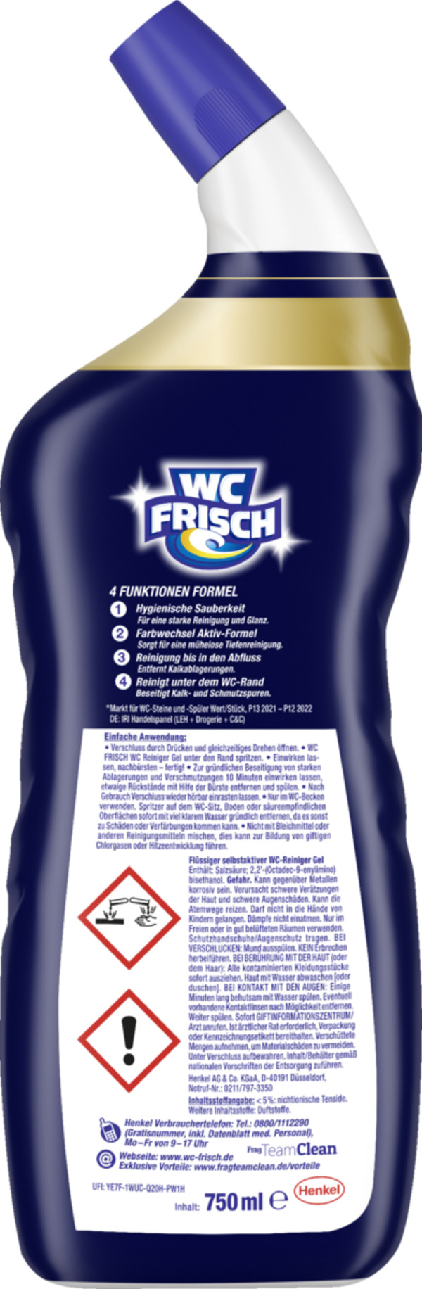 Bild 2 von WC FRISCH Power WC Gel Meeresfrische