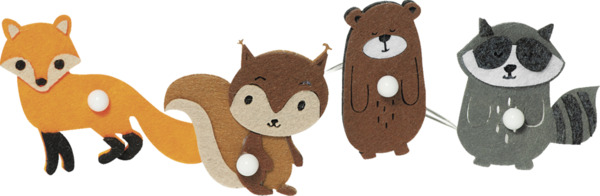 Bild 2 von IDEENWELT LED-Lichterkette Waldtiere