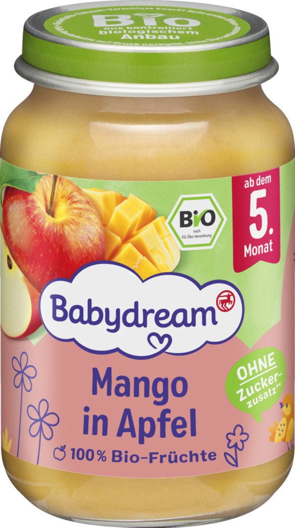 Bild 1 von Babydream Bio Mango in Apfel ab dem 5. Monat