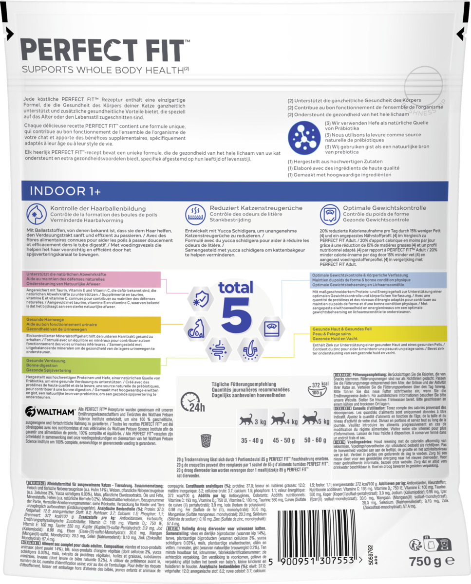 Bild 2 von Perfect Fit Katze Trockenfutter Indoor 1+ mit Huhn