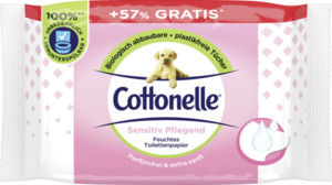 Cottonelle Sensitiv Pflegend feuchtes Toilettenpapier parfümfrei & extra sanft