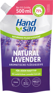 Handsan aromatische Flüssigseife Natural Lavender Nachfüllbeutel