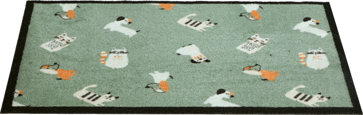 Bild 1 von IDEENWELT Schmutzfangmatte Allover Katzen und Hunde