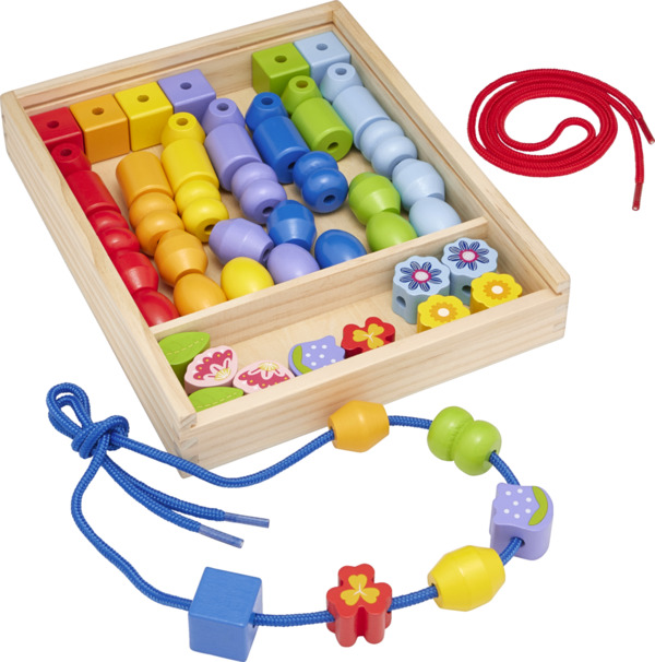 Bild 2 von IDEENWELT Fädelspiel Holzperlen