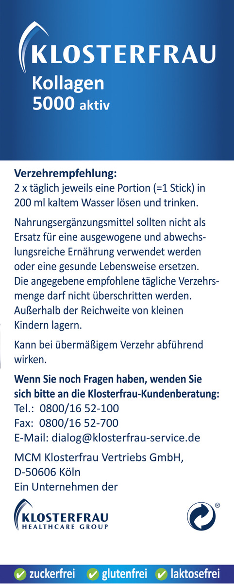 Bild 2 von Klosterfrau Kollagen 5000 aktiv Sticks