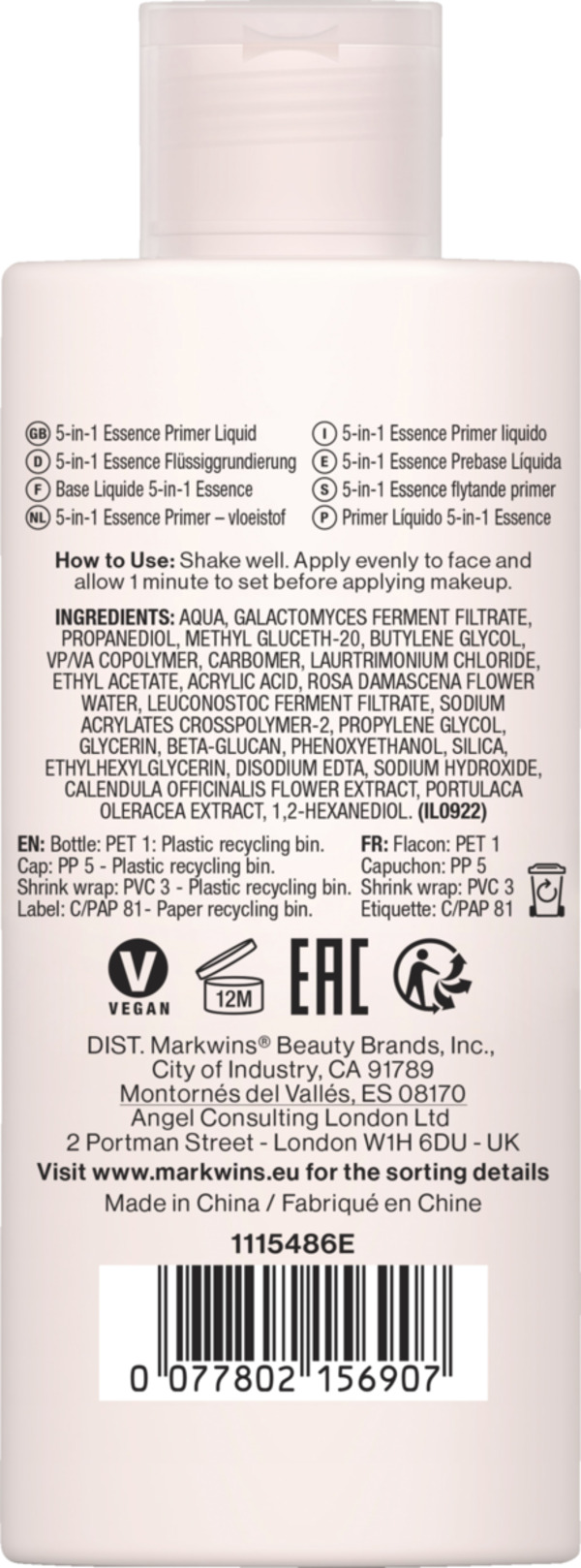 Bild 2 von wet n wild 5-in-1 Essence Primer Liquid Clear