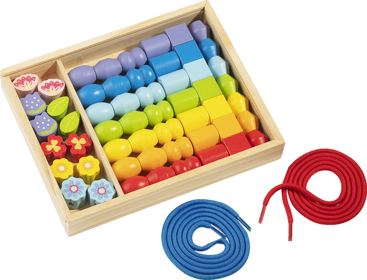 Bild 1 von IDEENWELT Fädelspiel Holzperlen