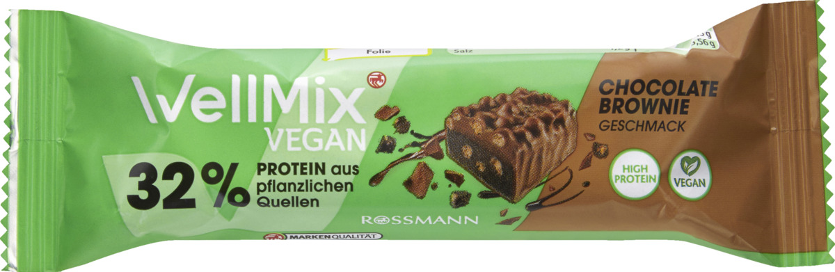 Bild 1 von WellMix Vegan Riegel Chocolate Brownie