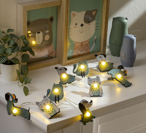 Bild 3 von IDEENWELT LED-Lichterkette Hund und Katze